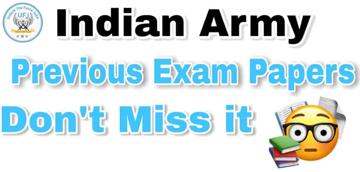 Indian Army General Duty Previous Question Paper-6