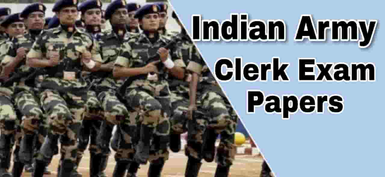 Indian Army Clerk Previous Exam Paper-3