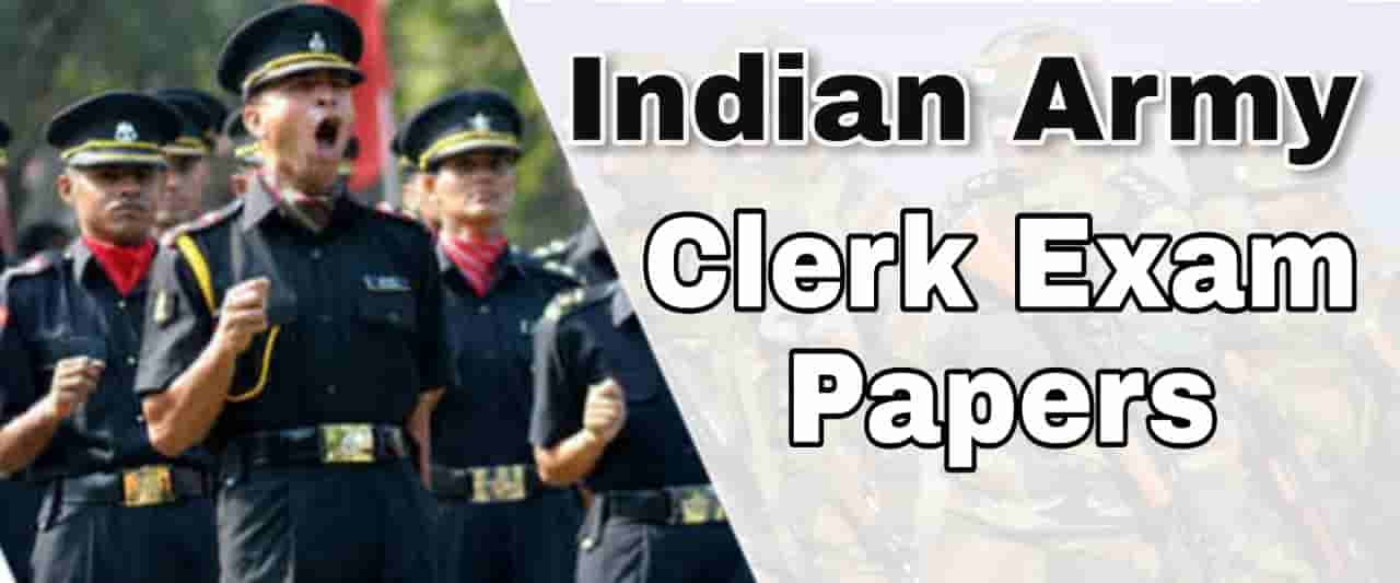 Indian Army Clerk Previous Exam Paper-2