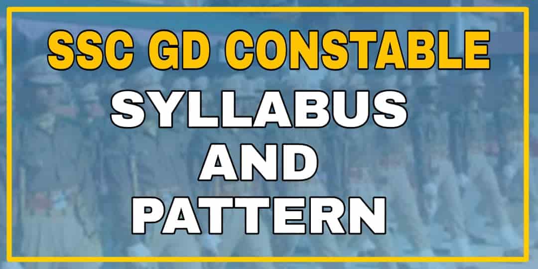 SSC GD New Syllabus and Exam Pattern For 2021