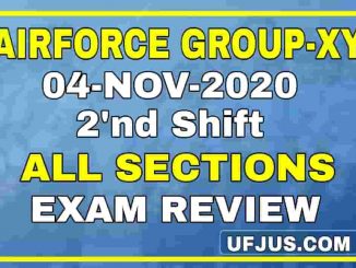 Airforce 04 November 2020 2nd Shift All Questions