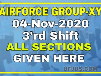 Airforce Group-XY 04-Nov-2020 3rd Shift Exam Review