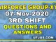 7th Nov 2020 3rd Shift Airforce Group-XY Exam