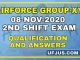 8th Nov 2020 2nd Shift Airforce Group-XY Exam