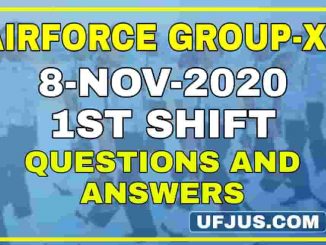 8th Nov 2020 1st Shift Airforce Group-XY Exam