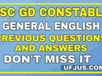 SSC GD English Previous Exam Paper Test-2