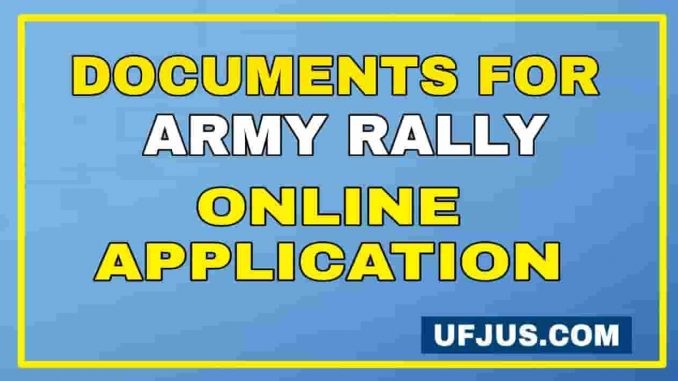 Documents Required For Army Online Application Documents Required For Army Online Application