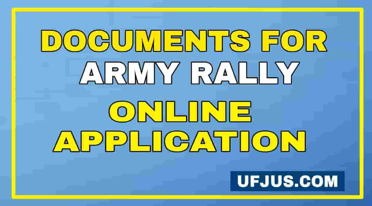 Documents Required For Army Online Application
