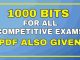 1000 Bits For Defence and Paramilitary Jobs