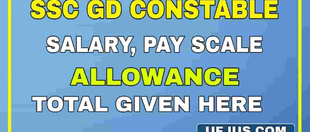 SSC GD Salary Structure Pay Scale Allowances & Benefits 2021