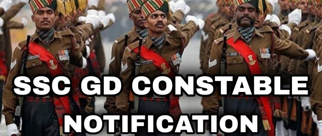 SSC GD Constable 25271 Vacancy Notification 2021