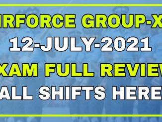 Airforce Group-XY 01/2022 12 Date All Shifts Exam Review