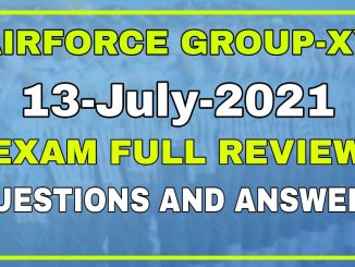 Airforce Group-XY 01/2022 13 Date All Shifts Exam Review