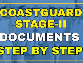 Coastguard DB GD Yantrik Stage-II required Documents