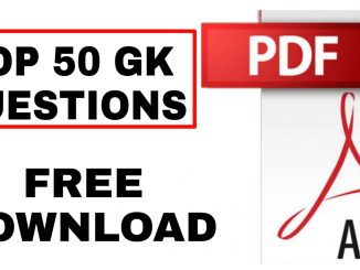 GK Top Important Questions and Answers
