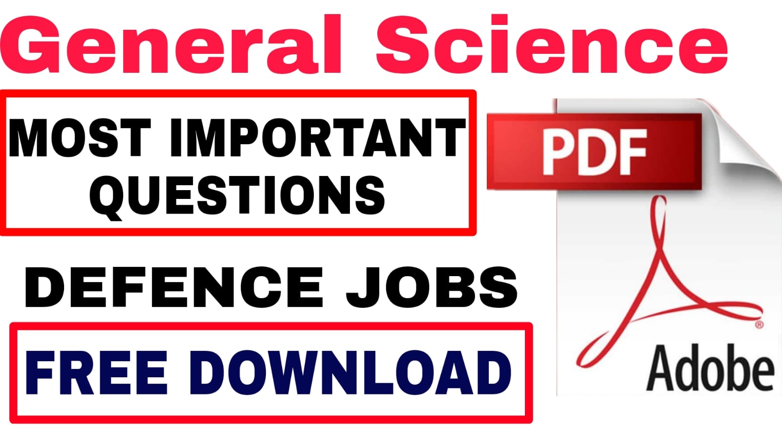 Defence General science Important Questions