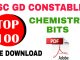 SSC GD Top 100 Chemistry Questions and Answers