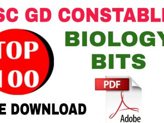 SSC GD Top 100 Biology Questions and Answers