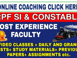 RPF Constable SI Best Books and Previous Papers 2022