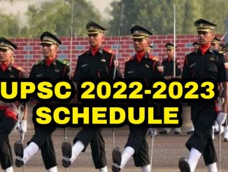 UPSC 2022-2023 Examinations and Notifications Schedule
