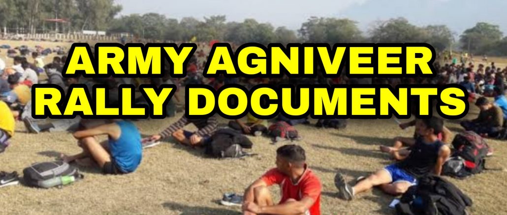 Documents Required For Army Agniveer Recruitment