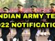 Indian Army TES 48 2022 Notification Full Details