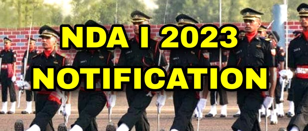 UPSC NDA I 2023 Notification Full Details