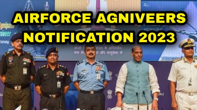 Indian Airforce Agniveer Notification 2023 Indian Airforce Agniveer Notification 2023