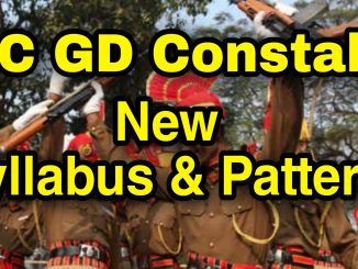 SSC GD Constable New Syllabus and Pattern 2023