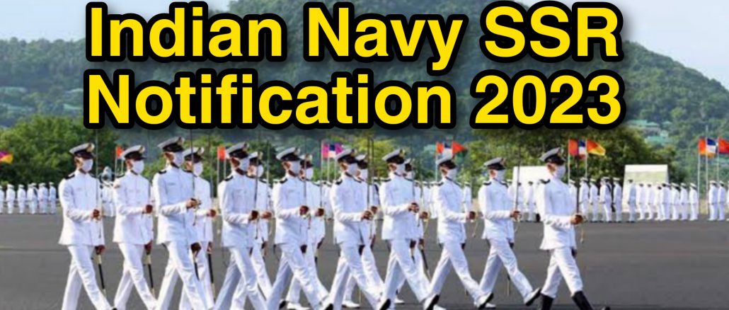 Indian Navy Agniveer SSR Notification 2023