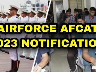 Indian Airforce Recruitment AFCAT 01/2023 Notification