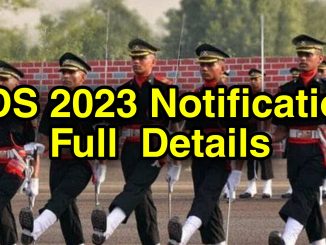 UPSC CDS I 2023 Notification Full Details