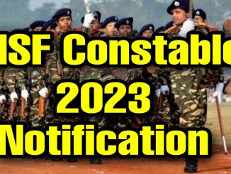 CISF Driver 2023 Notification Full Details