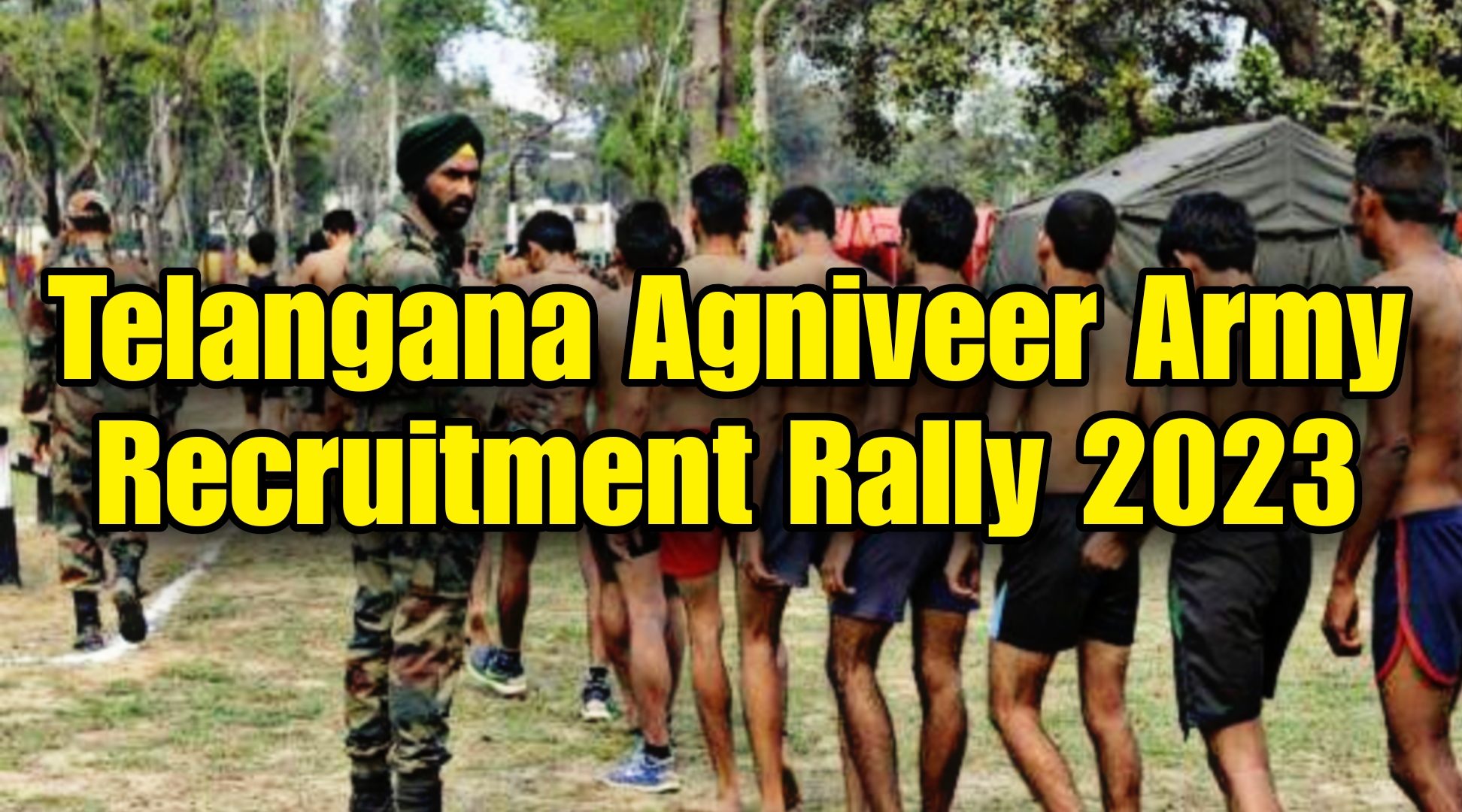 Telangana Agniveer Army Recruitment Rally 2023