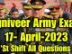 Agniveer Army 17 April 2023 1st Shift Questions