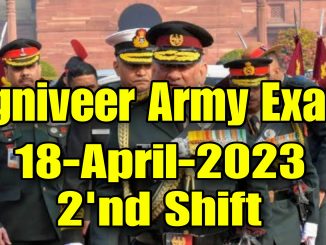 Agniveer Army 18 April 2023 2nd Shift Questions