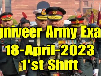 Agniveer Army 18 April 2023 1st Shift Questions