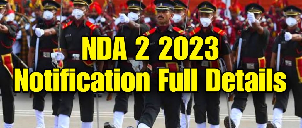 UPSC NDA II 2023 Notification Full Details