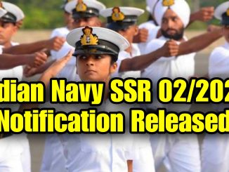 Indian Navy Agniveer SSR Notification 02/2023 Full Details