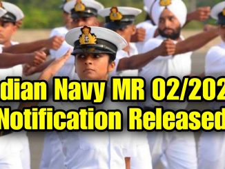 Indian Navy MR 2023 Notification Full Details