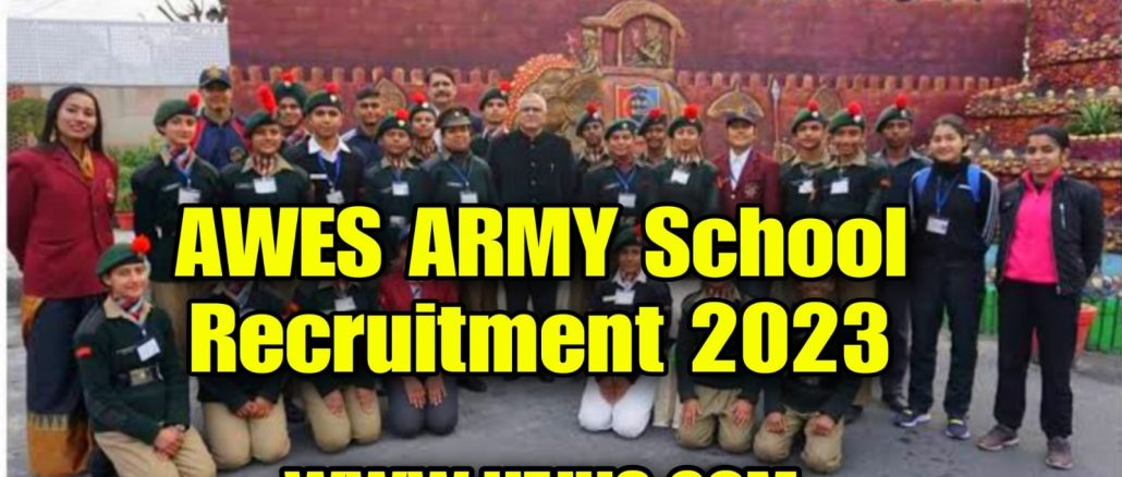 AWES Army School TGT PGT PRT Recruitment 2023