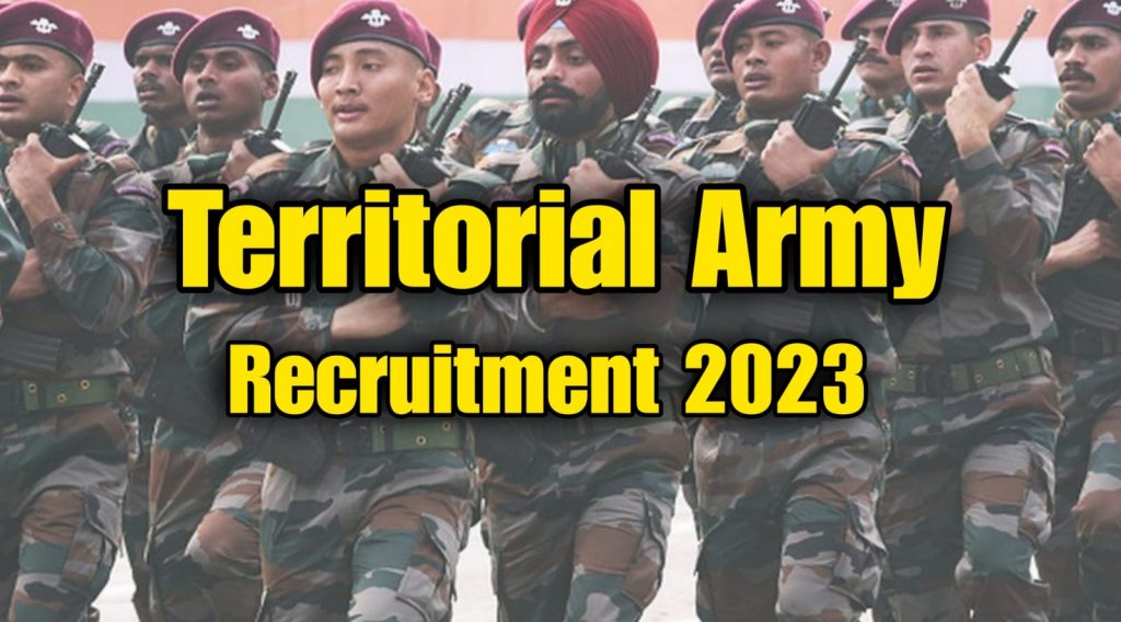 Territorial Army Officer Recruitment 2023