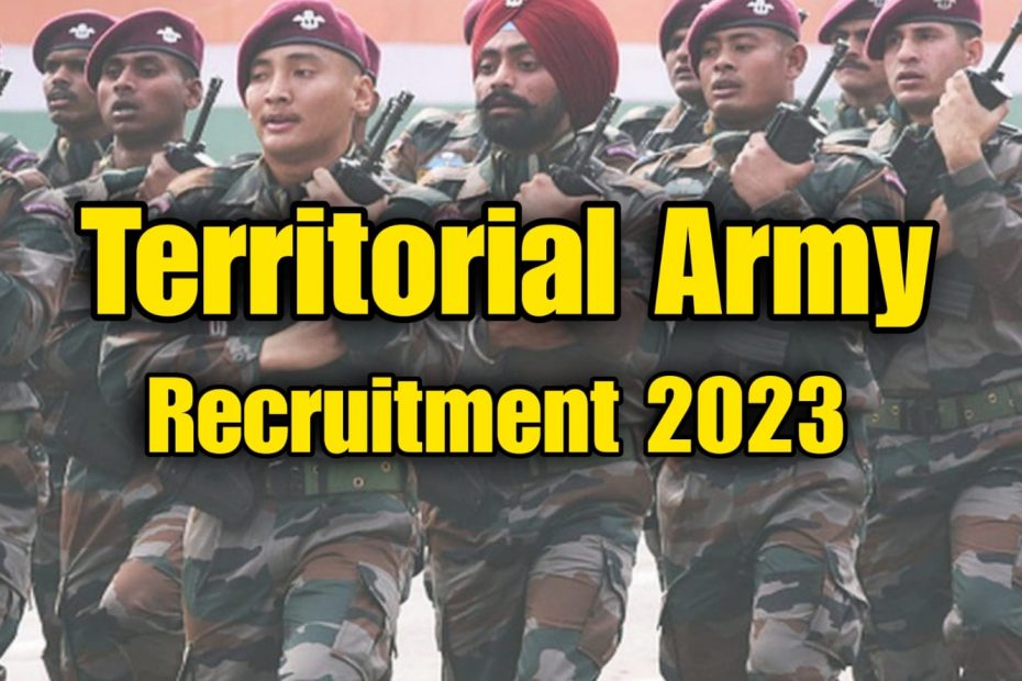 Territorial Army Officer Recruitment 2023