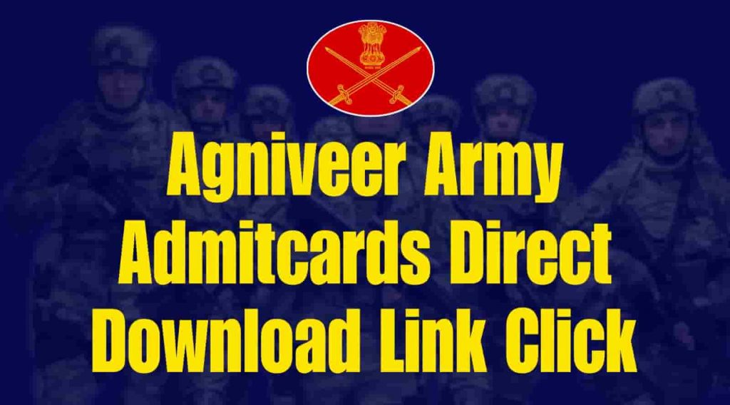Indian Army Agniveer 2024 Admitcards Released Download Now
