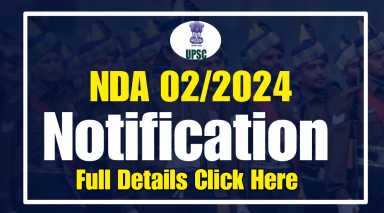 UPSC NDA II 2024 Notification Full Details