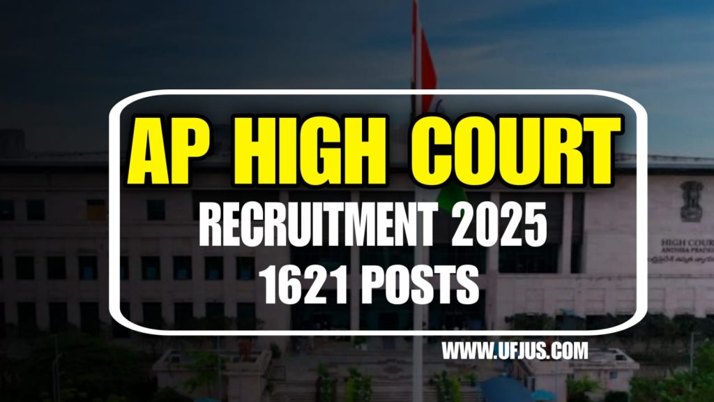 AP High Court 1621 Posts Notification 2025