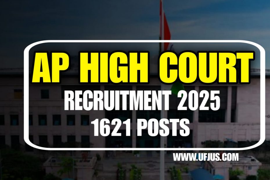 AP High Court 1621 Posts Notification 2025