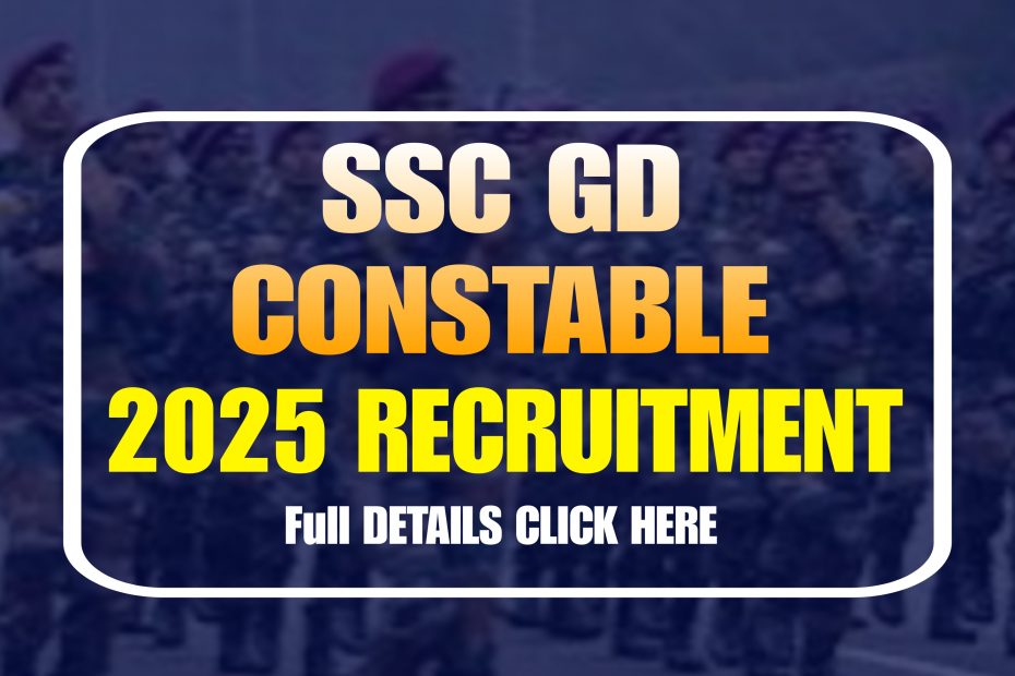 SSC GD 2026 Recruitment