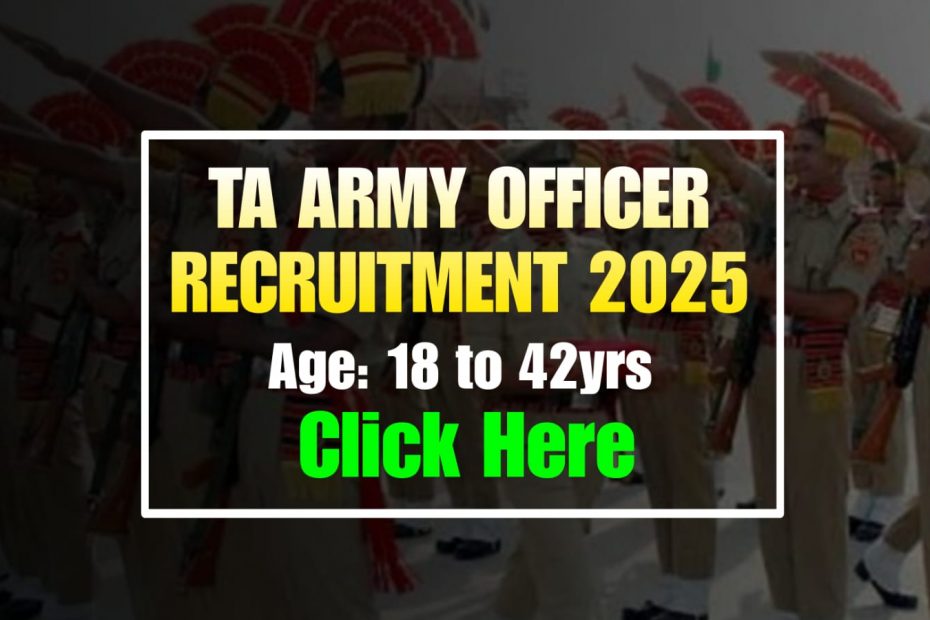 Territorial Army Officer Recruitment 2025