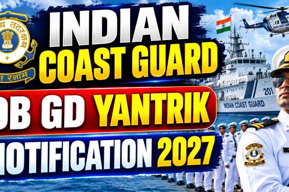 Indian Coastguard DB GD Yantrik Notification 2027